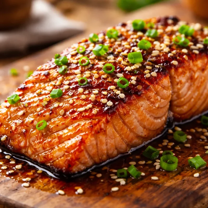 Delicious salmon baked with herbs, inspired by Ina Garten's recipes.