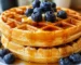 Delicious golden waffles made from a simple easy waffle recipe.