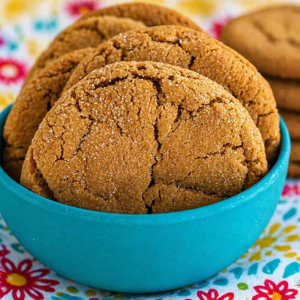 Close-up of soft gingerbread cookies decorated for the holidays.
